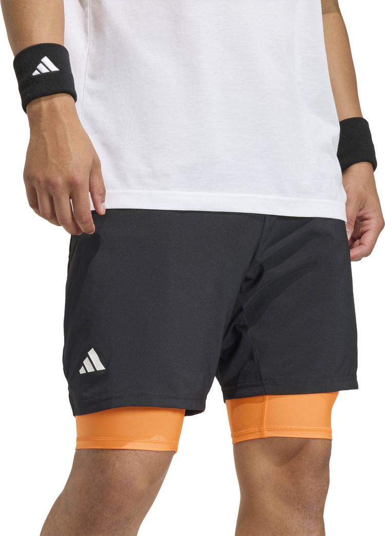 adidas adidas CLUB 2IN1 Tennisshorts Herren - black-puor - 3 | SportScheck