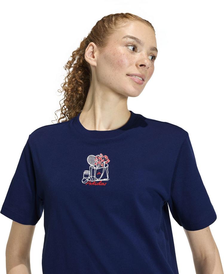 adidas adidas Mini Emb T-Shirt Damen - dkblue - 3 | SportScheck