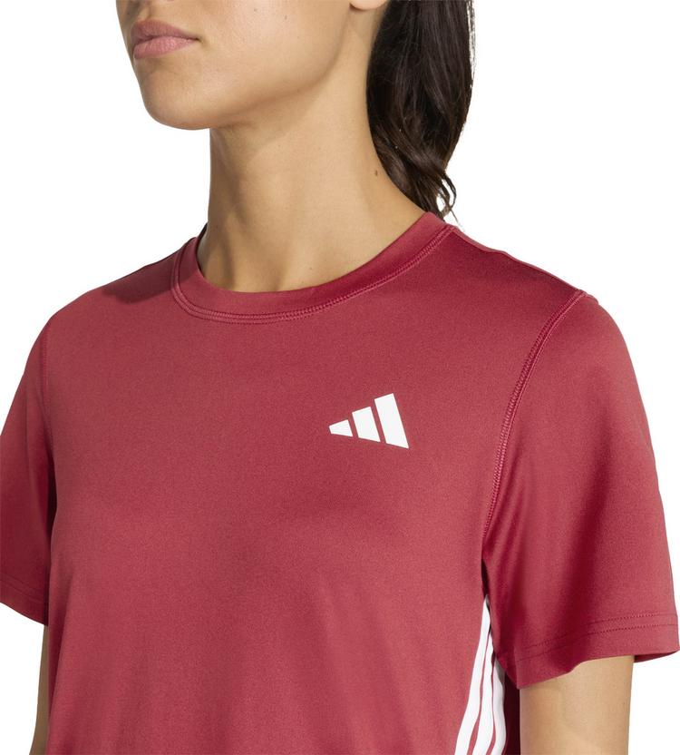 adidas adidas 3S T-Shirt Damen - active maroon-white - 3 | SportScheck