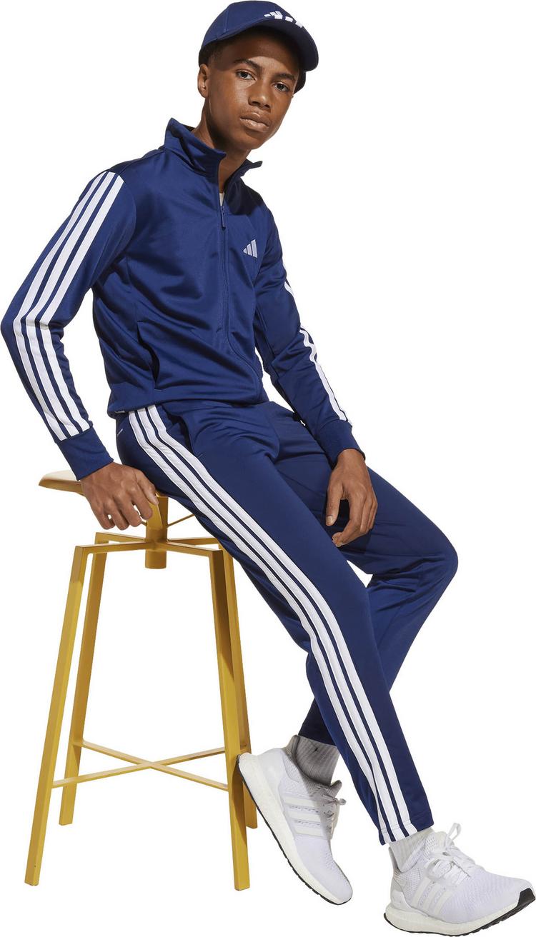 adidas adidas 3S Trainingsanzug Kinder - dark blue-white - 4 | SportScheck