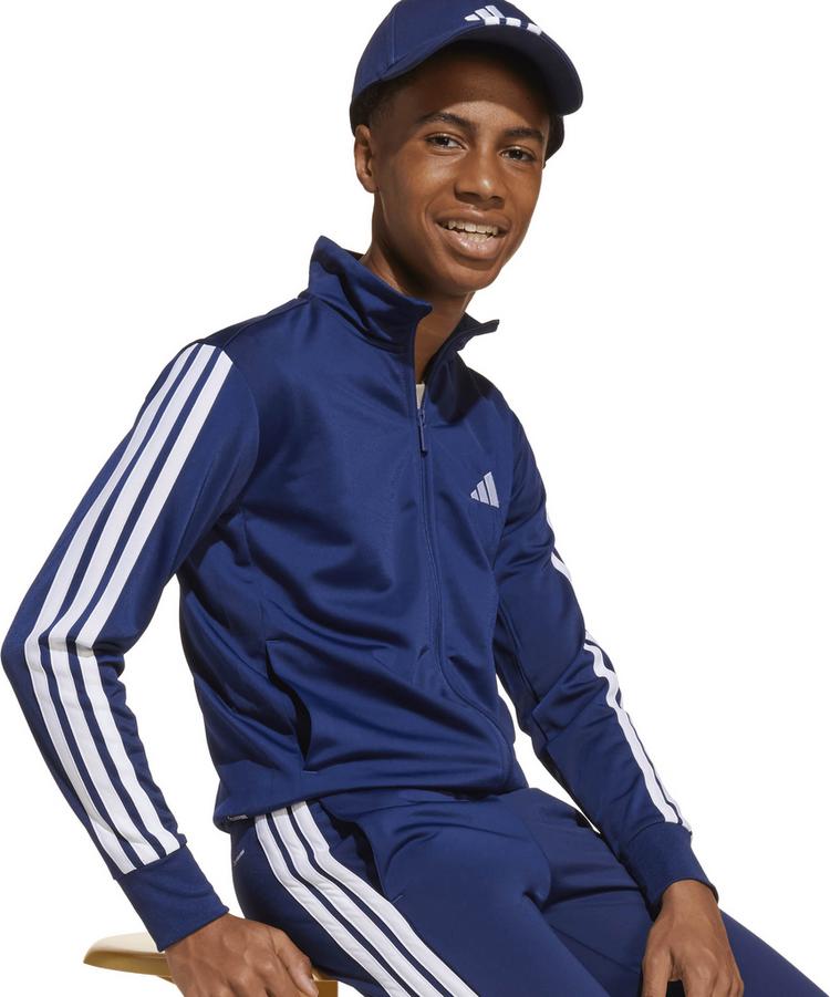 adidas adidas 3S Trainingsanzug Kinder - dark blue-white - 5 | SportScheck