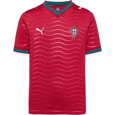 PUMA Portugal FPF Home Fußballtrikot Kinder club red-green lagoon