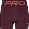 Nike NP SCULPT DF HR 3IN Tights Damen - burgundy crush- white