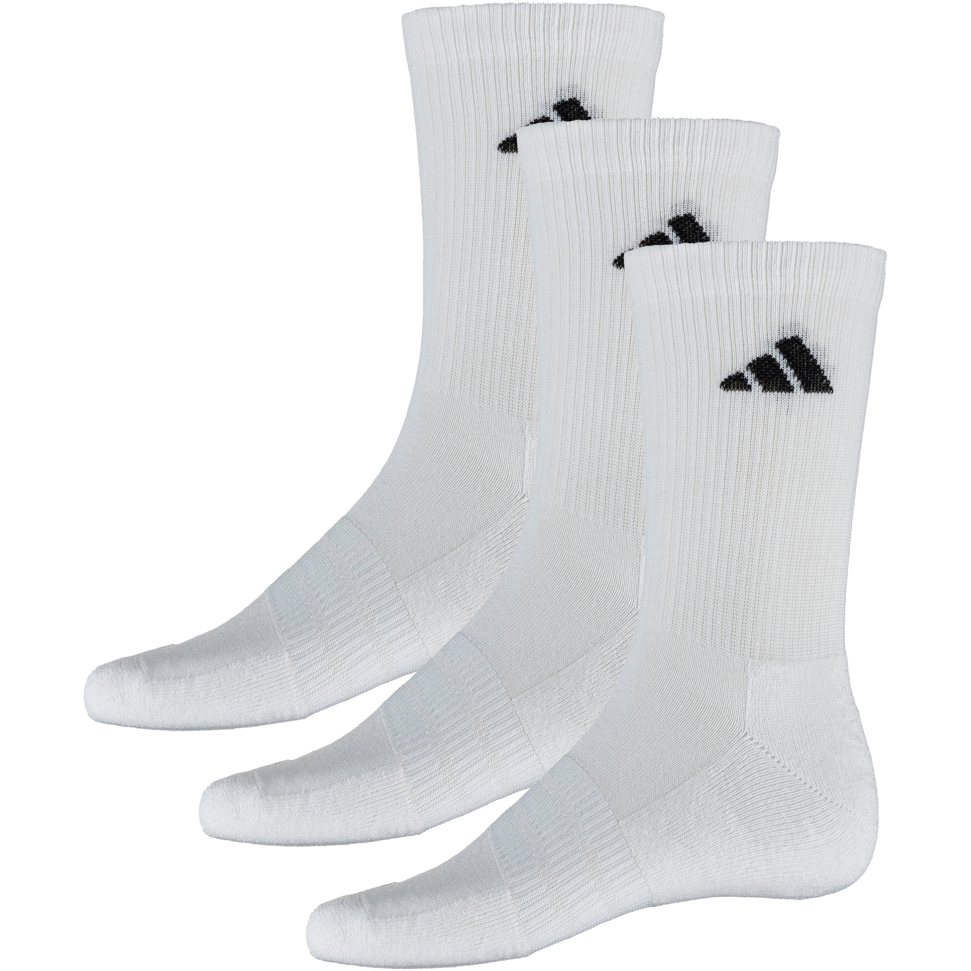 adidas C ESS CRW 3P Socken Herren - white-white-black