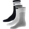 adidas 3S ESS C CRW 3P Socken Herren - mgreyh-white-black