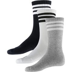 adidas 3S ESS C CRW 3P Sportsocken Herren mgreyh-white-black