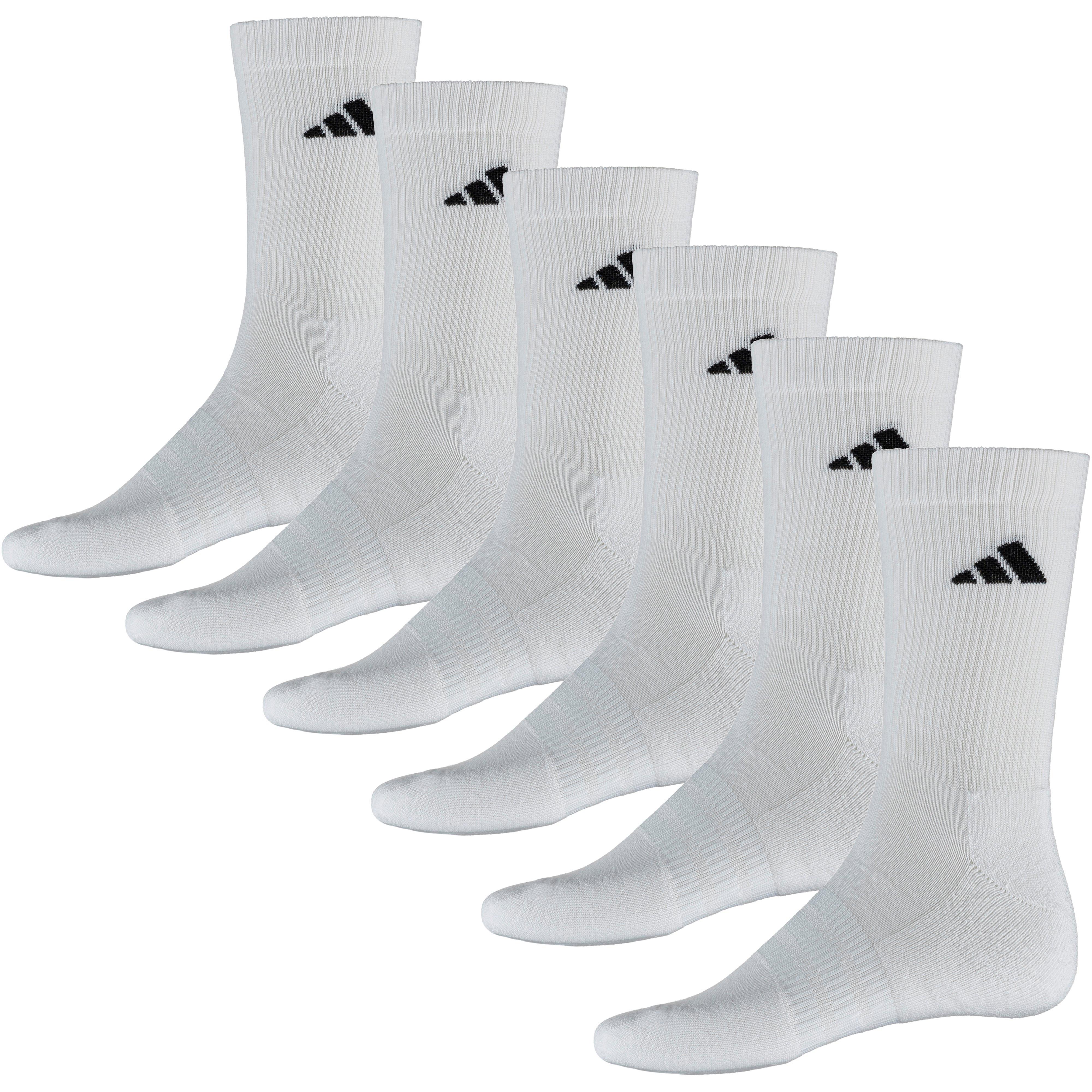 adidas C ESS CRW 6PP Socken Herren - white-white-black