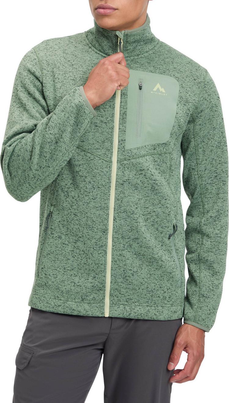 McKinley McKinley Skeena III Strickfleece Herren - melange-green smoke - 0 | SportScheck