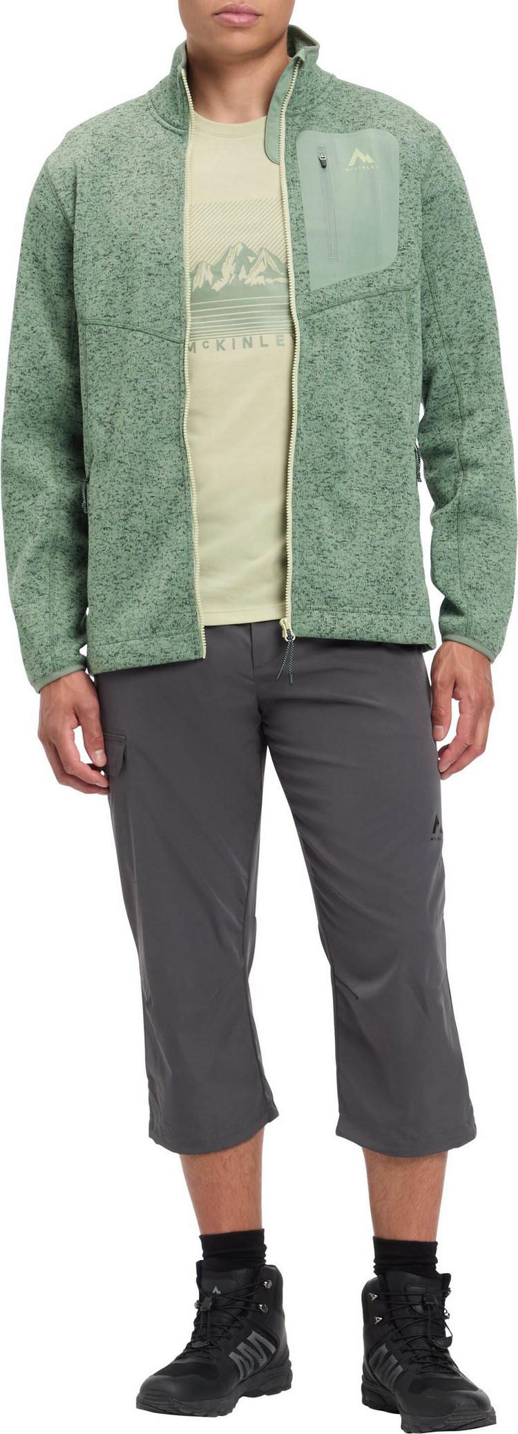 McKinley McKinley Skeena III Strickfleece Herren - melange-green smoke - 2 | SportScheck