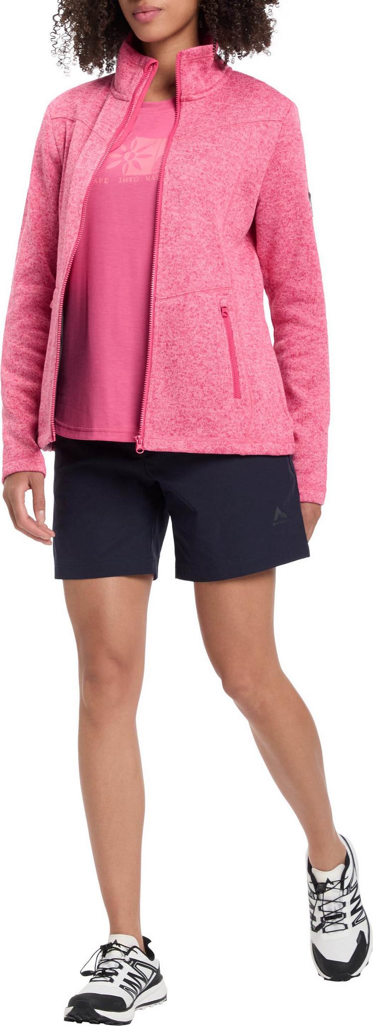 McKinley McKinley Rubin III Strickfleece Damen - melange-pink dark - 2 | SportScheck