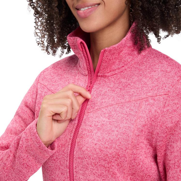 McKinley McKinley Rubin III Strickfleece Damen - melange-pink dark - 3 | SportScheck