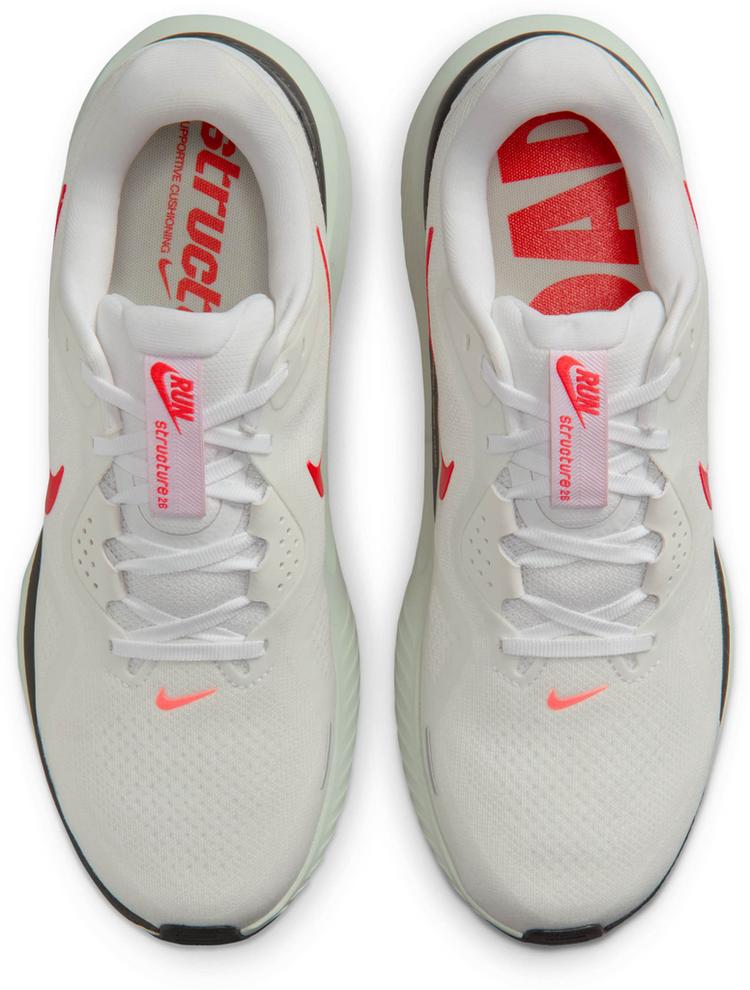 Nike Nike STRUCTURE 26 Laufschuhe Herren - white-bright crimson-medium ash - 0 | SportScheck