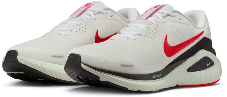 Nike Nike STRUCTURE 26 Laufschuhe Herren - white-bright crimson-medium ash - 3 | SportScheck
