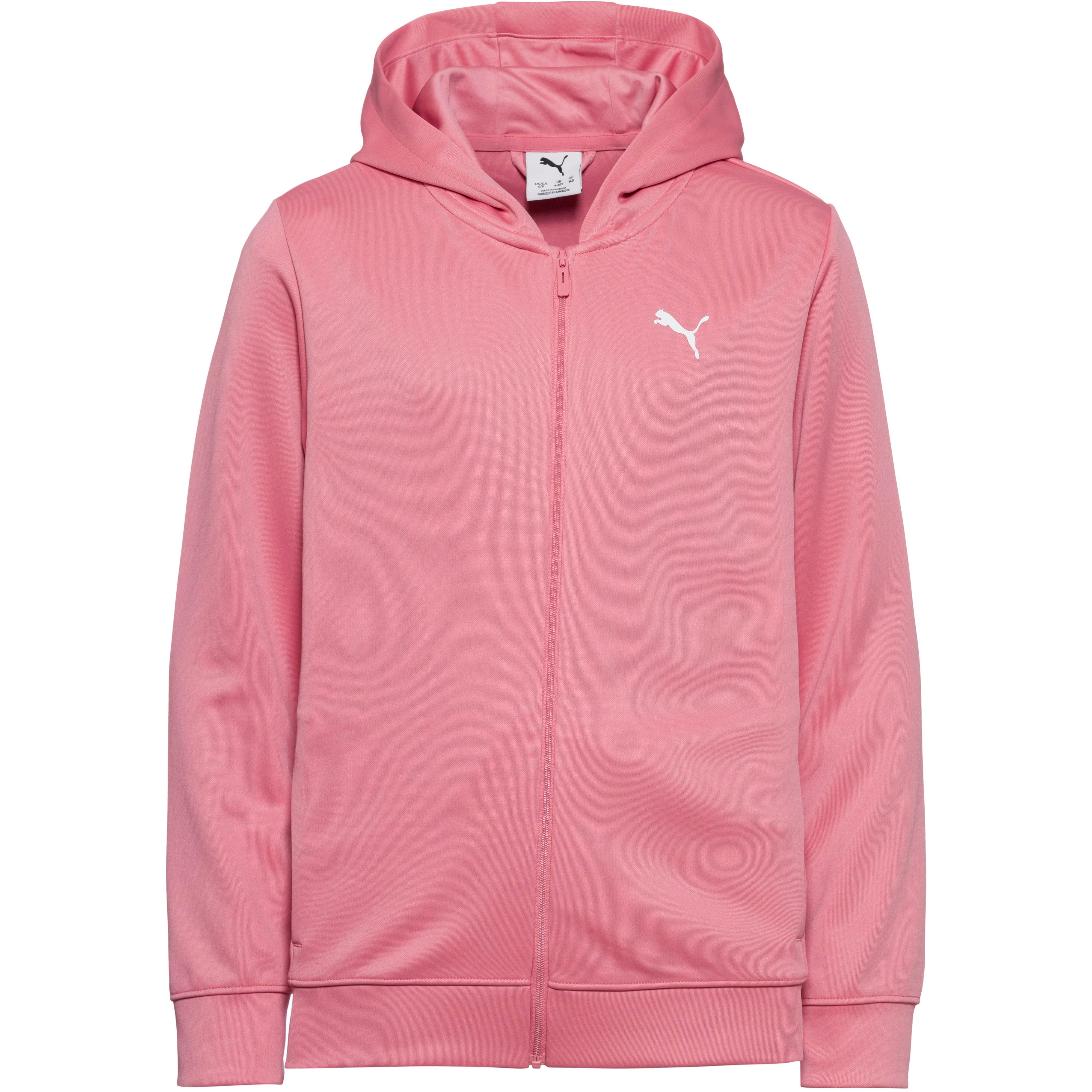 PUMA TAD ESS Sweatjacke M&auml;dchen - wild pink