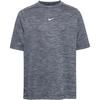 Nike DRI-FIT MULTI LBR HTHR Funktionsshirt Jungen - black-lt smoke grey-white