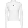 Nike Mock Langarmshirt Damen - white-black