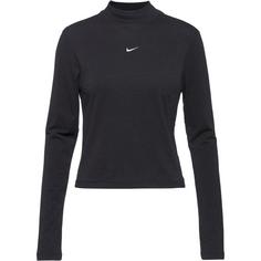 Nike Mock Langarmshirt Damen black-white