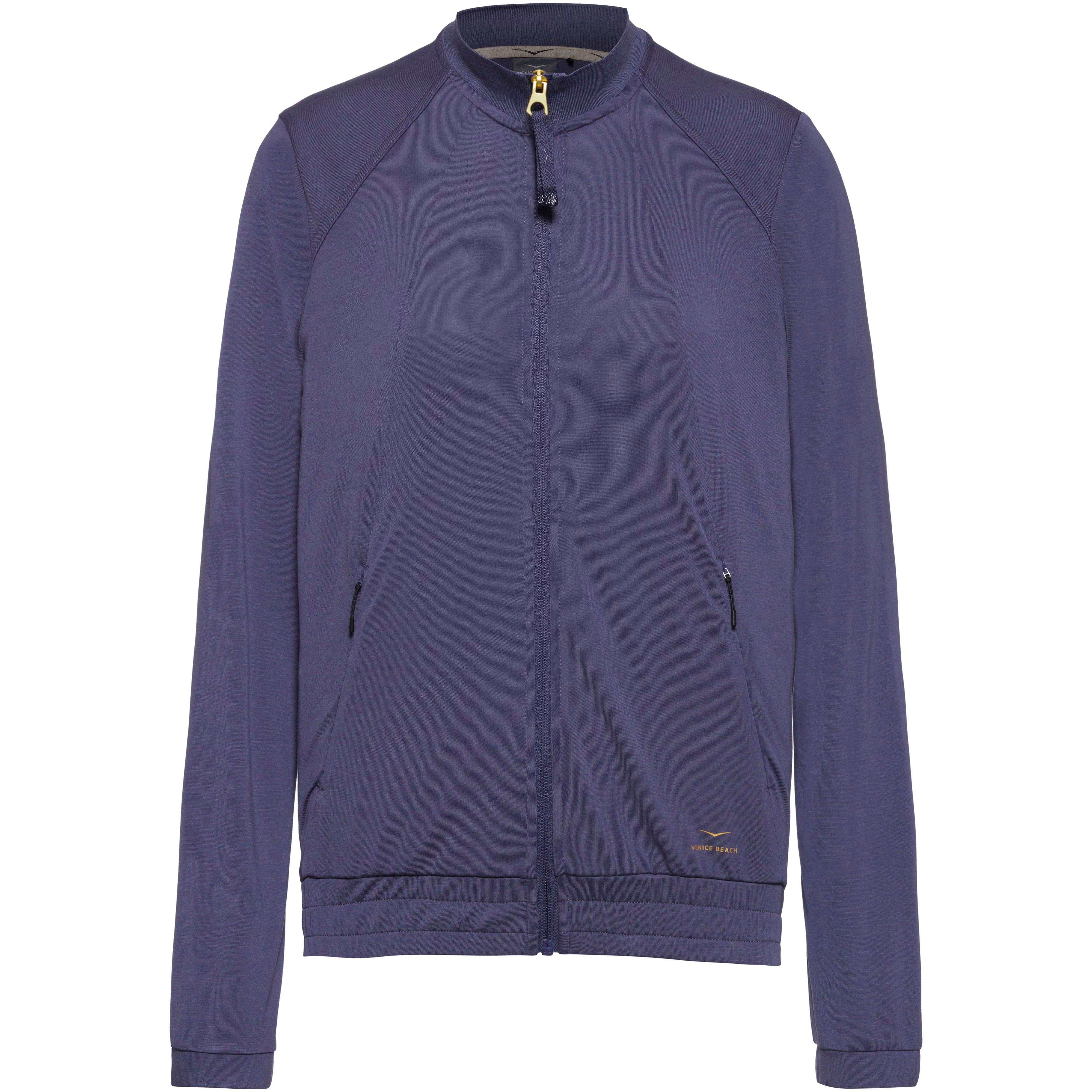 VENICE BEACH Funktionsjacke Stehkragen Modal Polyester Blau