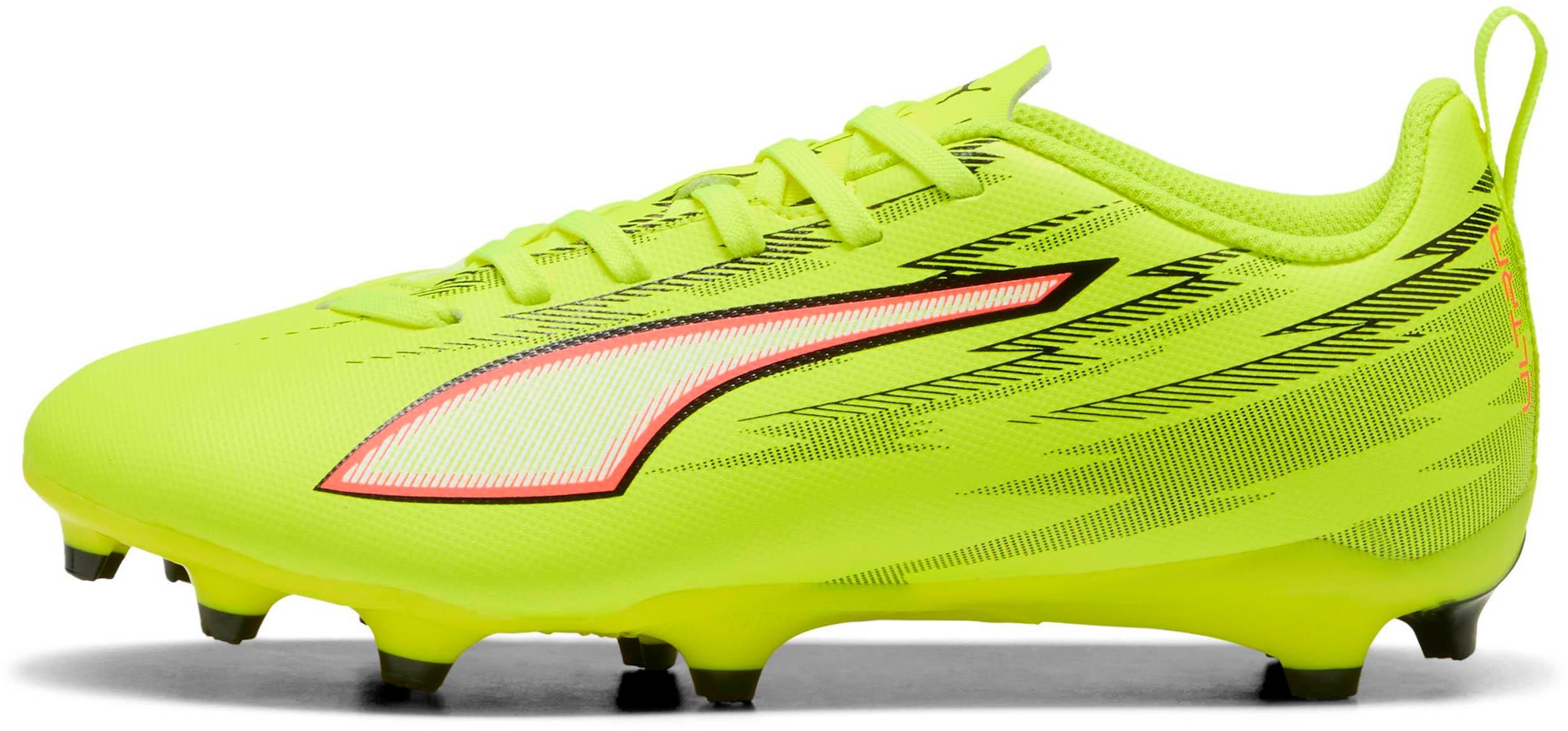 PUMA ULTRA 6 PLAY FG-AG Jr Fu&szlig;ballschuhe Kinder - yellow alert-puma black-glowing red-lime squeeze