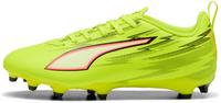 PUMA ULTRA 6 PLAY FG-AG Jr Fu&szlig;ballschuhe Kinder - yellow alert-puma black-glowing red-lime squeeze