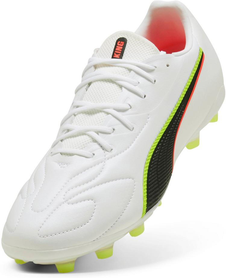 PUMA PUMA KING 20 MATCH FG-AG Fu&szlig;ballschuhe Herren - puma white-glowing red-yellow alert - 0 | SportScheck