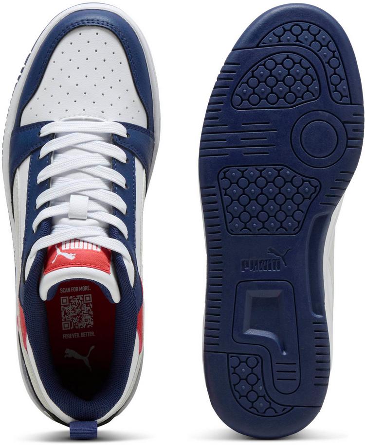 PUMA PUMA Rebound V6 Jr. Sneaker Kinder - blue jewel-feather gray-puma white - 1 | SportScheck