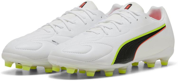 PUMA PUMA KING 20 MATCH FG-AG Fu&szlig;ballschuhe Herren - puma white-glowing red-yellow alert - 2 | SportScheck