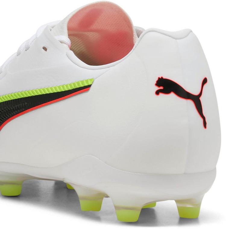 PUMA PUMA KING 20 MATCH FG-AG Fu&szlig;ballschuhe Herren - puma white-glowing red-yellow alert - 3 | SportScheck