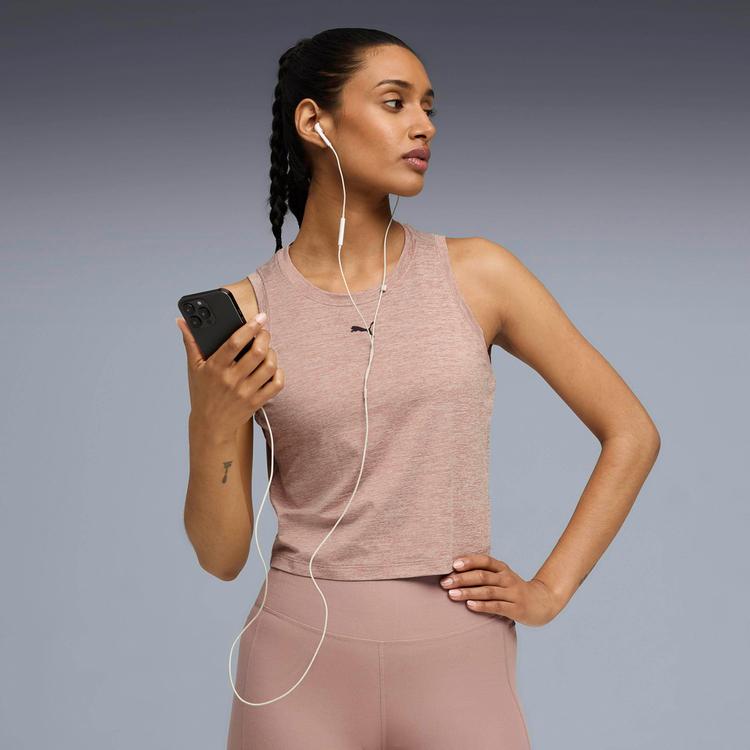 PUMA PUMA CLOUDSPUN Tanktop Damen - sandstone heather - 0 | SportScheck