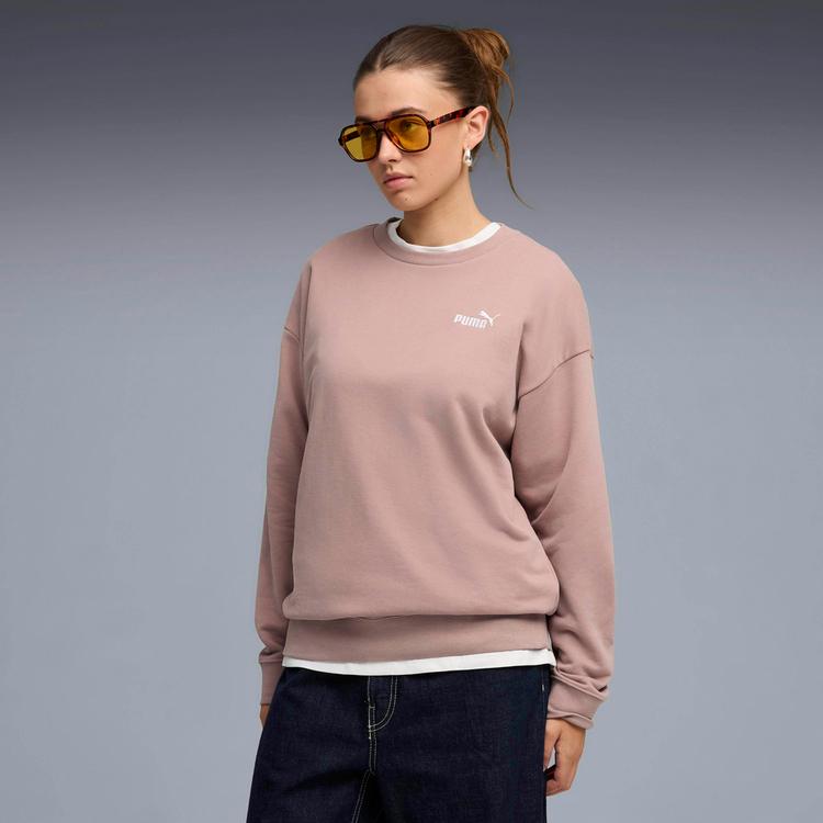 PUMA PUMA ESS Small No. 1 Logo Relaxed Crew TR Sweatshirt Damen - sandstone - 0 | SportScheck