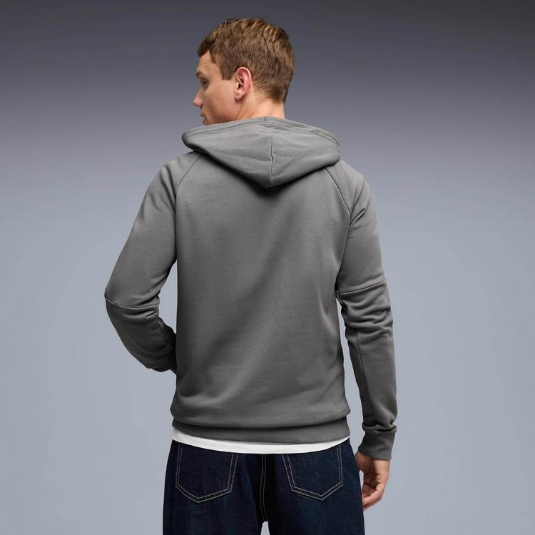 PUMA PUMA BMG FtblKING Hoodie Herren - flat medium gray-puma green - 1 | SportScheck