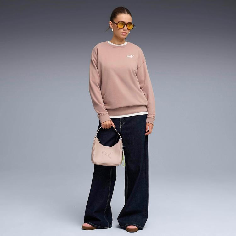 PUMA PUMA ESS Small No. 1 Logo Relaxed Crew TR Sweatshirt Damen - sandstone - 2 | SportScheck