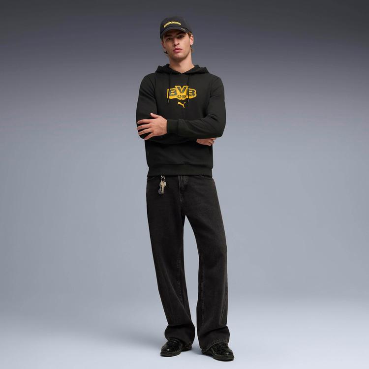 PUMA PUMA BVB FtblCulture Hoodie Herren - puma black-faster yellow - 2 | SportScheck