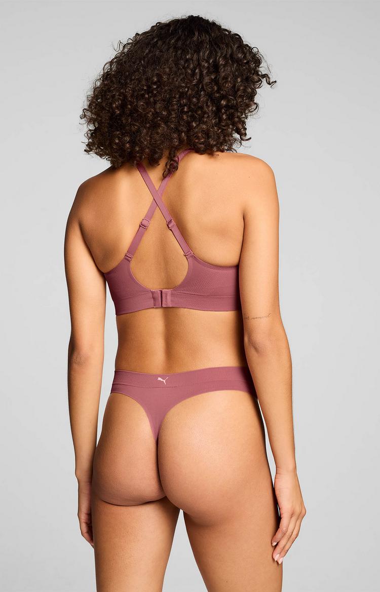 PUMA PUMA 3D KNIT SPORT TRIANGLE TOP BH Damen - dusty pink - 1 | SportScheck