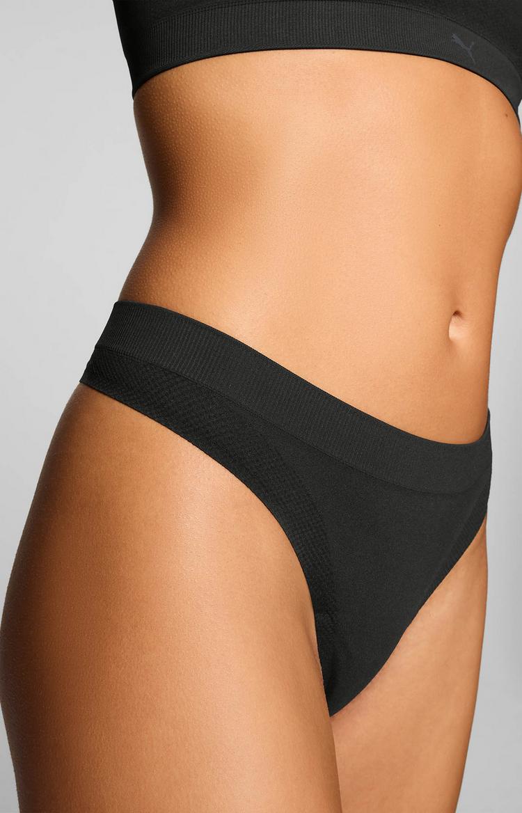PUMA PUMA 3D KNIT SPORT STRINGS 2P Unterhose Damen - black - 2 | SportScheck