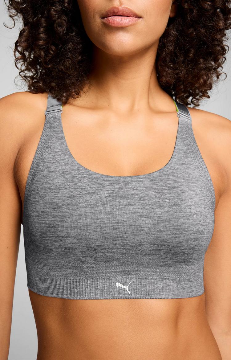 PUMA PUMA 3D KNIT SPORT TOP BH Damen - grey melange - 2 | SportScheck