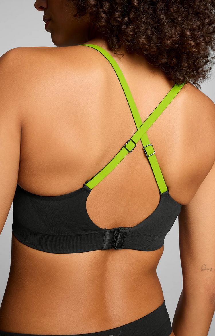 PUMA PUMA 3D KNIT SPORT TRIANGLE TOP BH Damen - black - 3 | SportScheck