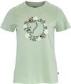 FJ&Auml;LLR&Auml;VEN Fj&auml;llblomster Fox T-Shirt Damen - soft jade