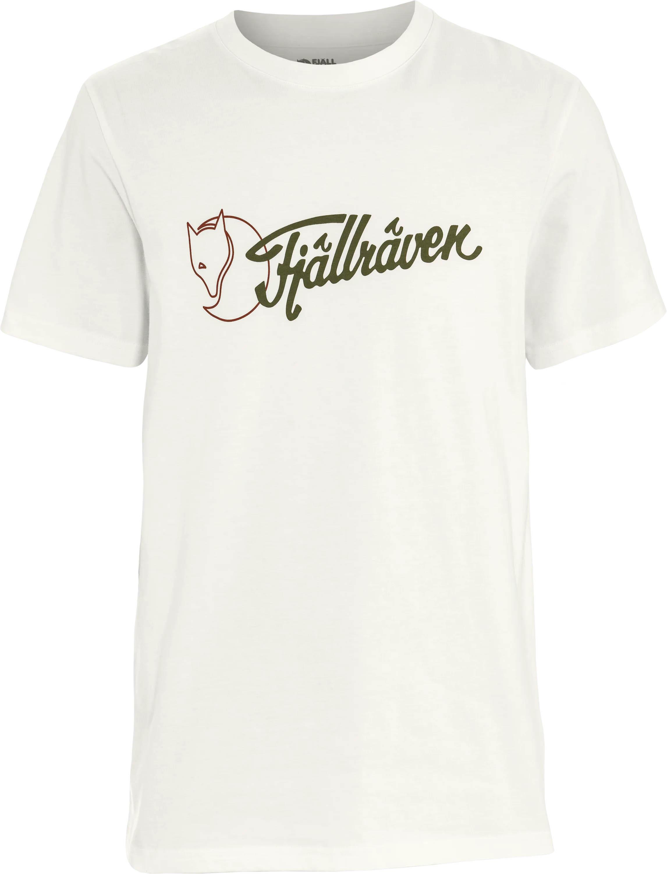 Fjällräven T-Shirt Logo Frontprint Baumwolle Weiß