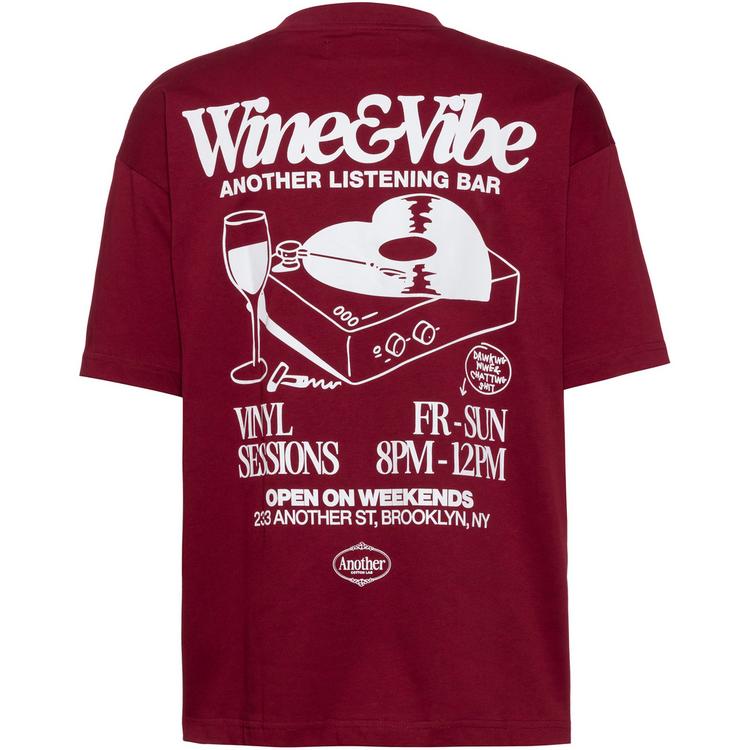 Another Cotton Lab Another Cotton Lab Wine Vibe T-Shirt - red - 0 | SportScheck