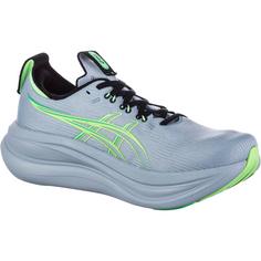 Rückansicht von ASICS GEL-NIMBUS 28 Laufschuhe Herren cold moss-illuminate green