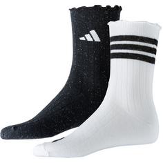 adidas GLOW SOCK 2PP Freizeitsocken white-black-greone
