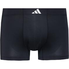 Rückansicht von adidas Trunk 3PK Boxershorts Herren black