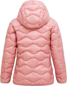 Rückansicht von Peak Performance Helium Daunenjacke Damen warm blush-red pompeian