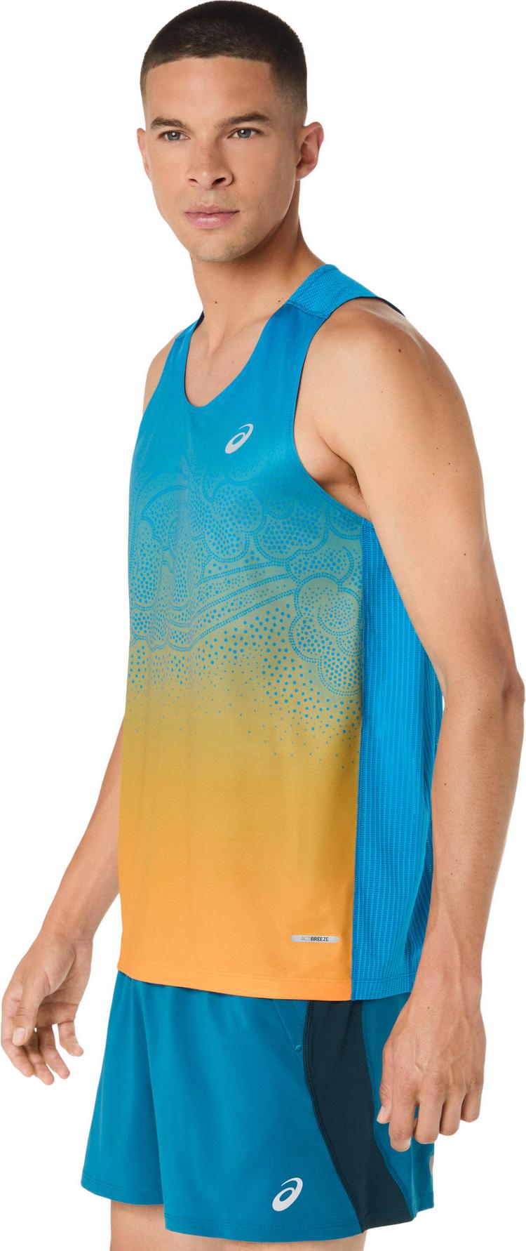 ASICS ASICS ROAD FADE Funktionstank Herren - aegean blue-yamabuki - 2 | SportScheck