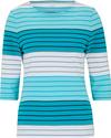 JOY sportswear LUANA Funktionsshirt Damen - light topaz stripes