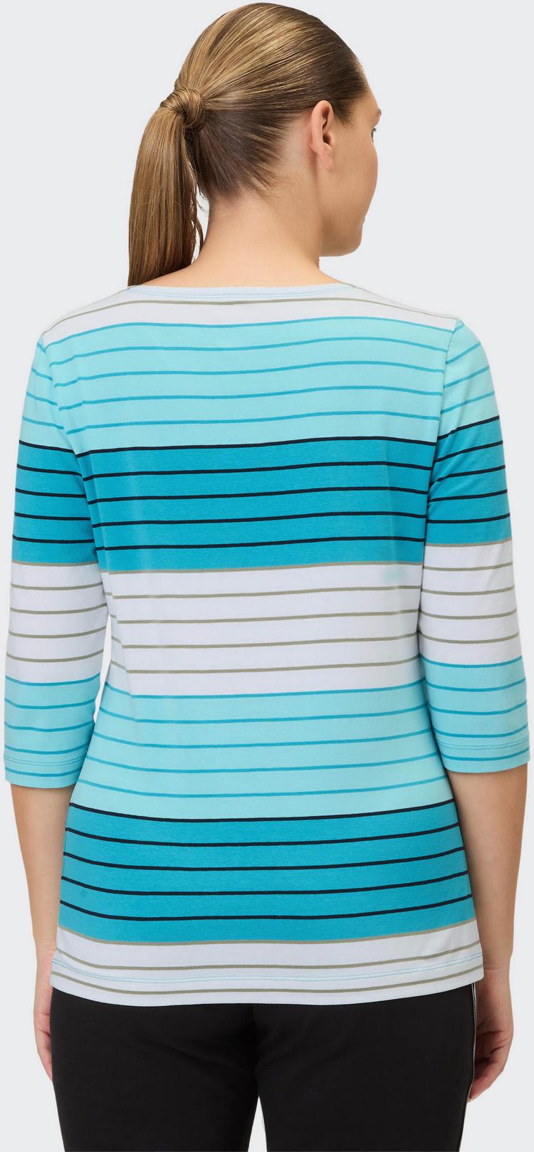 JOY sportswear JOY sportswear LUANA Funktionsshirt Damen - light topaz stripes - 1 | SportScheck