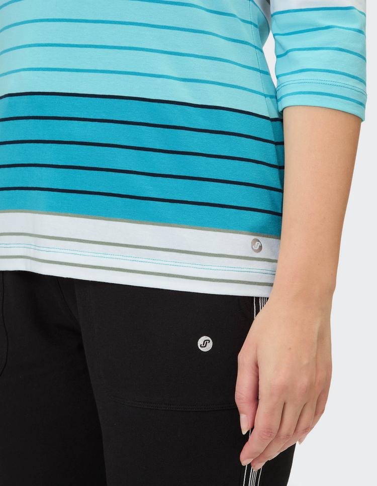 JOY sportswear JOY sportswear LUANA Funktionsshirt Damen - light topaz stripes - 3 | SportScheck