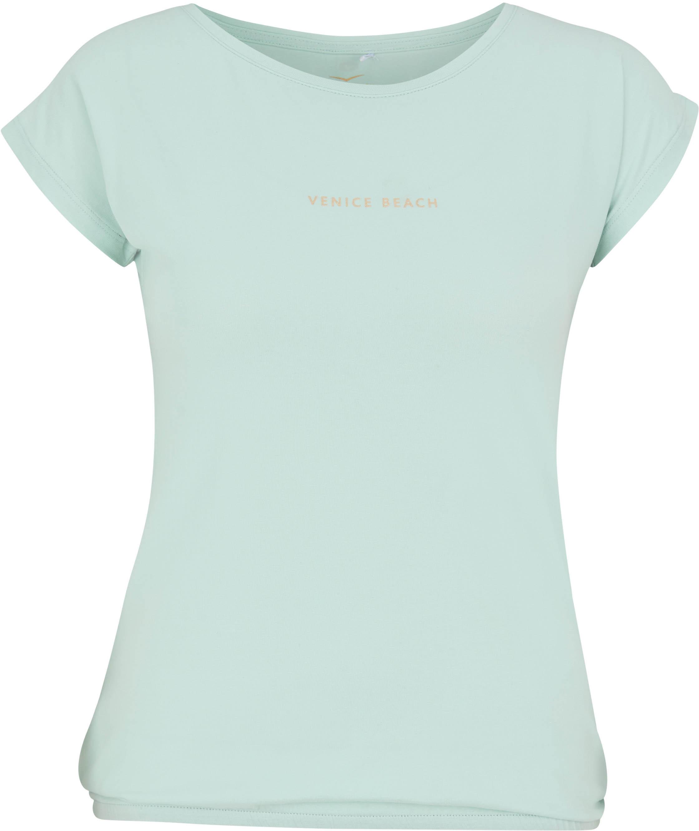 VENICE BEACH Fitnessshirt Gerader Schnitt Polyester-Viskose Weiss
