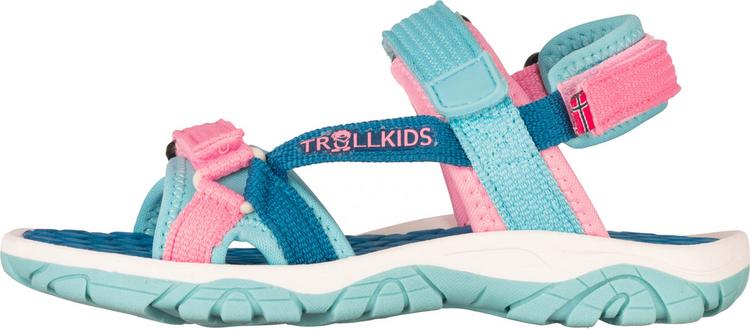 Trollkids Trollkids Oslofjord Outdoorsandalen Kinder - harbor blue-aqua haze-peony rose - 0 | SportScheck